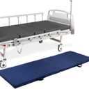 MABOZOO Fall Mats for Elderly, 70"*24"*2" Waterproof Bi-Fold Floor Mat Beveled Bedside Floor Mat Reduce Risk for Elderly & Hospital Patients (Blue)