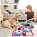 Snuffle Mat for Dogs Pet Treats Feeding Mat for Small/Medium Breed Dogs Non-Slip/Portable/Durable Interactive Dog Puzzle Toys Encourages Natural Foraging Skills (Rose Pink)