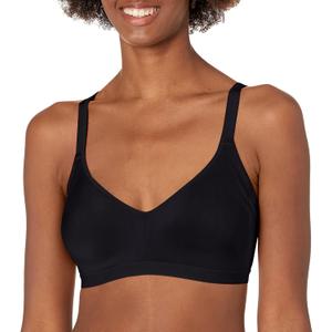 Warner's Women's Blissful Benefits Underarm-Smoothing with Seamless Stretch Wireless Lightly Lined Comfort Bra Rm3911w (Medium, Black)