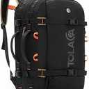 Tolaccea Travel Backpack for Men Women, 40L-50L Carry On Backpack with Wet Dry Compartment, Flight Approved Laptop Daypack Fits 15.6", Convertible Expandable Large Rucksack Duffel Bag for Work Travel (Blue)