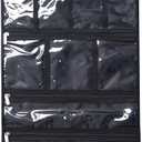 Premium Hanging Toiletry Travel Bag - Cosmetic, Jewelry, Toiletry & Accessory Storage Organizer Bag, Large Size, Various Compartments (Black)
