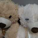 MorisMos 3 Packs Teddy Bears Bulk Stuffed Animals, Cute Small Teddy Bear Plush Toys, Little Stuffed Bear for Kids on Centerpiece Baby Shower, 14 Inches (3 Pcs Elegant)