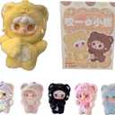 Yooki Plush Kechain Blind Box,take A Bit Small Bear Series Plush Keyring Backpack Pendant Mystery Box Gift
