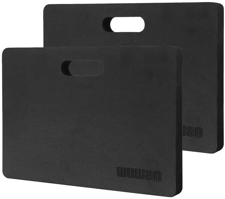 Yoga kneeling mat, 1.5inch Thick,Knee Push-ups, Plank Support & Yoga Elbows/Knees Mat Provides Cushion for Kneeling & Elbows (black/2pcs)