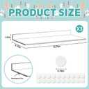 3 Pcs Window Sill Protector, Pet Window Guard,Transparent, Window Sill Cover, Protection from Dog and Cat Scratching Chewing Slobbering, Heavy Duty Scratch Shield(15.75"x 4.72"x 1")