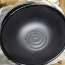 Melamine Cereal and Salad Bowls, 5 Inch, Set of 6, Dishwasher Safe. Black