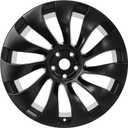 21" 21x10.5 Inch New Rear Wheel Rim Compatible with Tesla Model Y 2020 2021 2022 2023 2024, Black Alloy Rim OEM Direct Replacement Rims, 118822700B