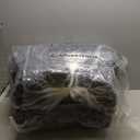 MAXYOYO Tri-Fold Mattress, 6 Inch Tufted Folding Futon Foam Bed, Foldable Floor Mattress Guest Bed Futon Topper Portable Camping Sleeping with Corded Fabric, Black, 35.4"x75"