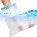 Cast Covers for Shower Foot Soft Green Adult, Waterproof Cast Cover/Bag, Cast Protector for Shower Arm Post Surgery, Shower Sleeve for Arm Cast Showering/Swimming
