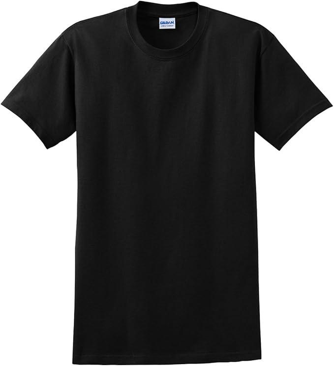 Gildan Unisex Adult Ultra Cotton T-Shirt, Style G200, Black, Small