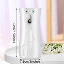 Threlaco 1 Pcs Automatic Air Spray Freshener Dispenser 6.2 oz ABS Plastic Fragrance Standing or Wall Mounted Battery Powered Spray Dispenser for Home Shopping Malls Hotels Offices Bedrooms(White)