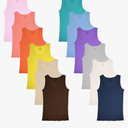 Sexy Basics Tank Tops for Women, Cotton Flex Tank Tops- Multi Packs XL 10pcs