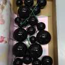 ASTARON 20 Pcs Ball Cake Topper Decorations Mini Balloons Cake Toppers Sticks Black Balls Cake Picks Cake Topper Balls for Graduation Birthday Cake Decorations