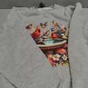 Cardinal & Chickadee Birds Spring Flowers Sweatshirt Small
