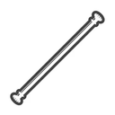 White Curtain Rods for Windows 28 to 48 Inch, Heavy Duty Curtain Rod