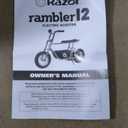 Razor Rambler 12 for Ages 13+  24V Electric Minibike with Retro Style, Up to 14 mph, Wide 12" Air- Filled Tires, High-Torque 250-watt Motor, Up to 40 Minutes Ride Time, for Riders up to 170 lbs (White)