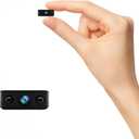 Mini Security Indoor Camera 2026 Only 0.5 Inch Small Home WiFi 1080P Micro HD Nanny Cam with Wide Angle, Cloud & SD Storage, Night Vision, Can No Need WiFi Cams Portable Tiny Cameras for House Outdoor