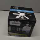 ZMISHIBO 1 Pack 17.9 Inch Socket Fan Light with Remote, Dimmable 3 Colors 6 Speed 1100 Lumens Light Bulb Fan Screw in Ceiling with Lights, Light Socket Ceiling Fan for Bedroom -Black