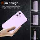 iPhone 16 Plus Case, Slim Thin Ultra Flexible Silicone Phone Case for iPhone 16 Plus, Gel Rubber Soft Skin Silicone Protective Case, Feels Good to Touch, Drop Protection (Purple)