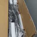 18 Inch Queen Bed Frame, 3500Lbs Heavy Duty Metal Platform with Round Corner Legs Mattress Slide Stopper, Steel Slat Support No Box Spring Needed, Noise Free, Non-Slip, Easy Assembly