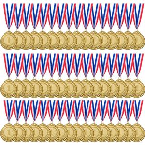 2 x Abaokai 48 Pieces Gold Award Medals - Winner Medals Gold Prizes for Sports, Competitions, Party, Spelling Bees, Olympic Style, 2 Inches