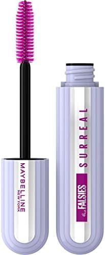 Maybelline The Falsies Surreal Extensions Washable Mascara, Volumizing, Lengthening Mascara Make Up, Blackest Black, 1 Count