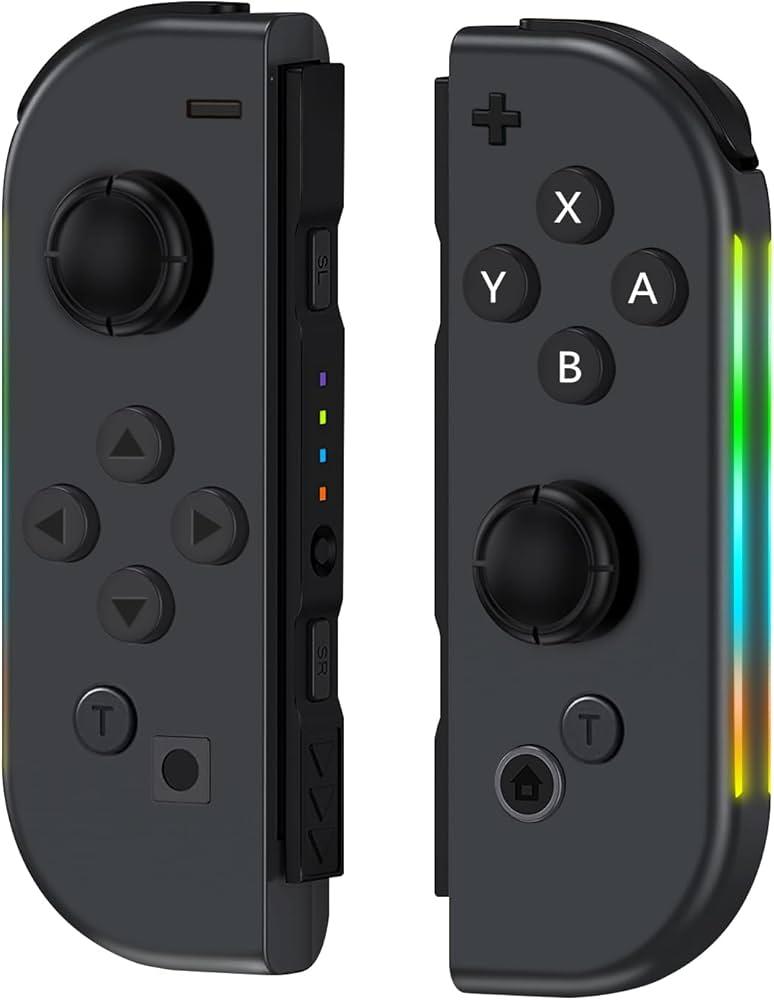 JYELUK Replacement for Nintendo Switch Controller, Compatible with Switch Controllers With RGB LED，Support Double Vibration/ Wake-up/ Screenshot