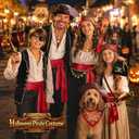 8PCS Pirate Accessories for Women Halloween Pirate Costume Accessories