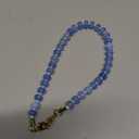 Handmade Natural Gemstone Crystal Beaded Charm Cell Phone Camera Lanyard, Hands-Free Wrist Strap, Phone Chain String, Keychain Decor for Wallet (Ocean Blue Jade)