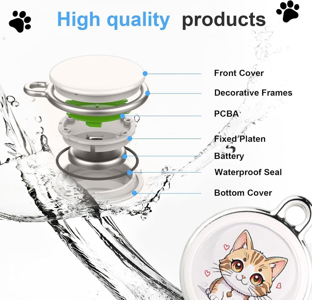 GPS Tracker for Vehicles Real-Time Global Coverage Tracking Device for Cars, Kids, and Pets | Long Battery Life, No Monthly Fees & No SIM Card RequiredCat Style
