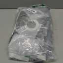 Yiatn No Hook Grey Shower Curtain with Snap in Liner, Geometric Waterdrop Design,Waterproof and Washable Shower Curtains, 71x74 Inch