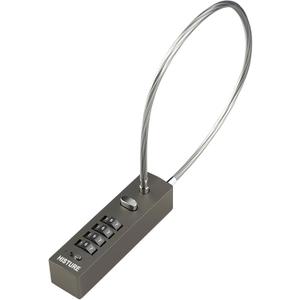 Outdoor Fence Gate Lock Locker - Bike, Cable Chain, Combination Locks (Gray)