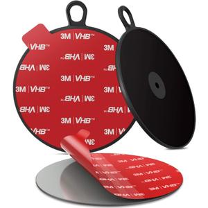 Dashboard Pad Mounting Disk for Suction Cup, 3.75 Large Plastic 3M Extra Strong Adhesive Disc for Dash Windshield Holder, Camera GPS, Tablet, Car Phone Mount Base with Sticky Adhesive Replacement