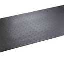 SuperMats High Density Commercial Grade Solid Equipment Mat 29GS Made in U.S.A. for Large Treadmills Ellipticals Rowers Water Rowing Machines Recumbent Bikes and Exercise Equipment (3-Feet x 8.5-Feet) (36" x 102") (91.4 cm x 259.1 cm),Black