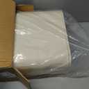 IEEK 25 Lbs Rice Dispenser, Large Cereal Dry Food Storage Containers with Measuring Cup and Lid,Moisture Proof Airtight Food Dispenser  for Rice,Corn,Coffee Bean,Grain,Soybean and Oatmeal,White