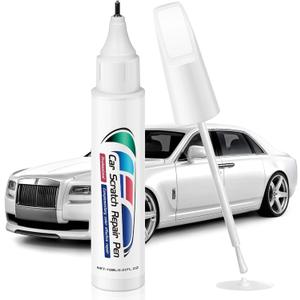 2-In-1 Touch Up Paint for Cars,Car Paint Touch Up Pen for Deep Scratches,Car Scratch Repair Pen Auto Scratch Remover for Quick and Easy Fix,Quick Drying-Long Lasting Adhesion (White)