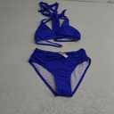 AI'MAGE Womens High Waisted Bikini Sets Tummy Control Bathing Suits Halter Two Piece Swimsuit Modest Bikini 2025 S