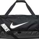 Nike Unisex Adult Brasilia 9.5 Training Duffel Bag (Large, Black/Black/White)