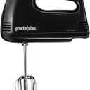 Proctor Silex Easy Mix 5-Speed Electric Hand Mixer with Bowl Rest, Compact and Lightweight, 100 Watts of Peak Power, Black (62507PS)
