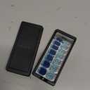 ohora Semi Cured Gel Nail Strips (N Waterbomb) - Blue, Glitter, Works with Any UV/LED Lamps, Salon-Quality, Long Lasting, Easy to Apply & Remove - Includes 2 Prep Pads, Nail File & Wooden Stick