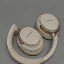 RORSOU B8 Bluetooth Headphones Over Ear, 6 EQ Music Modes and 50H Playtime Deep Bass Wireless Headphones with Mic, Lightweight Folding HiFi Stereo Headset for iPad/Travel/Tablet/PC/Home Beige White