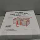 Sattiyrch Plastic Christmas Ornament Storage Box with Trays,Customizable Dividers, Dust-Proof Durable Ornament Organizer Holder,Christmas Storage Containers,Holds 128 x 3 inch Ornaments