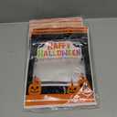 Teenyyou 47 Pcs Happy Halloween Trick or Treat Gift Bags Candy Cookie Goodie Skull Snack Stand Pouch Bags with Transparent Window for Halloween Party Favor Supplies Packaging, 8 x 6.5 x 2.5 Inch