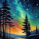 FOXKISS Tree Star Diamond Art Painting Kits for Adults, Full Drill Diamond Dots Paintings for Beginners, Round 5D Paint with Diamonds Pictures Gem Art Painting Kits DIY Crafts Kits 12x16 inch