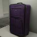 Rockland Journey Softside Upright Luggage Set, Expandable, Purple, 4-Piece (14/19/24/28)