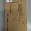 Solar Address Sign for House Numbers  Double-Sided LED Address Plaque with Magnetic Mount, Wall Mount & In-Ground, 3-Color Light Modes, IP65 Waterproof, Solar Powered for Yard, Garden, Mailbox