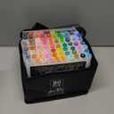 Alcohol Brush Tip Markers, 80 Colors Dual Tip Art Marker Set with Carrying Case, Perfect for Coloring Illustration, Adult Book Drawing, Sketching, Painting