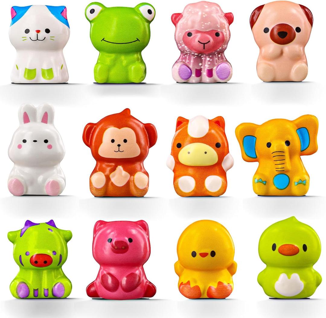 12PCS Party Favors for Kids Toys, Cute Stress Relief Fidget Toys Party Favors for Kids, Bulk Goodie Bag Stuffers Classroom Prizes for Boys Girls