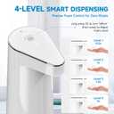 2026 Patent Edition Automatic Soap Dispenser Touchless, 300ml Hand Soap Dispenser with 4 Adjustable Foam Levels, IPX5 Waterproof Rechargeable Foaming Soap Dispenser for Kitchen & Bathroom