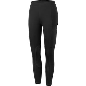 Willit Girls Horse Riding Pants Tights Kids Equestrian Breeches Knee-Patch Youth Schooling Tights Zipper Pockets (Large, Black)